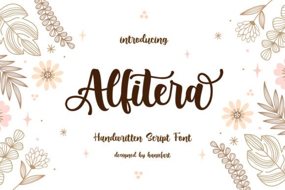 Alfitera: The Handcrafted Script Font for Makers