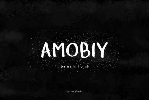 Amobiy: The Messy Brush Font for Handmade Brands