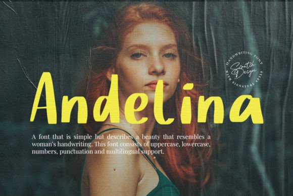 Andelina Font: A Handwritten Typeface for Makers