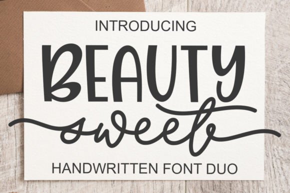 Beauty Sweet: A Refined Script Typeface for Editorial Design