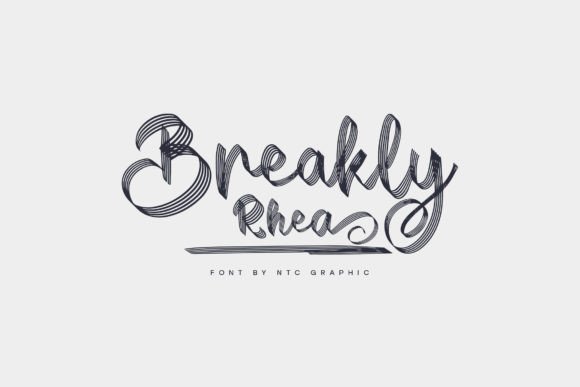 Breakly Rhea: A Stylish Script Font for Modern Web Design