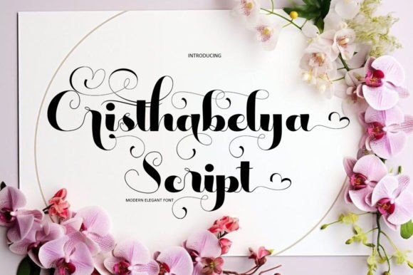 Cristhabelya: A Modern Script Font for Web Design