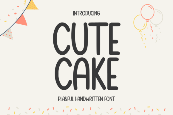 Cute Cake: A Whimsical Handwritten Font for Web Design