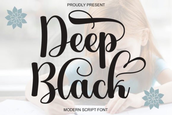 Deep Black: A Timeless Script Font for Handmade Brands