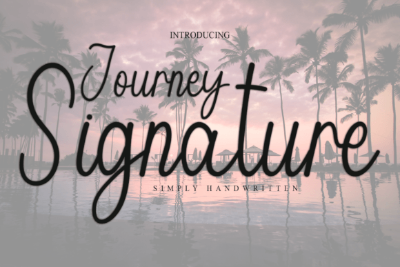 Journey Signature Font Review for Social Campaigns
