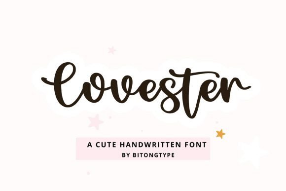 Lovester Font: A Handwritten Typeface for Warm Editorial Design
