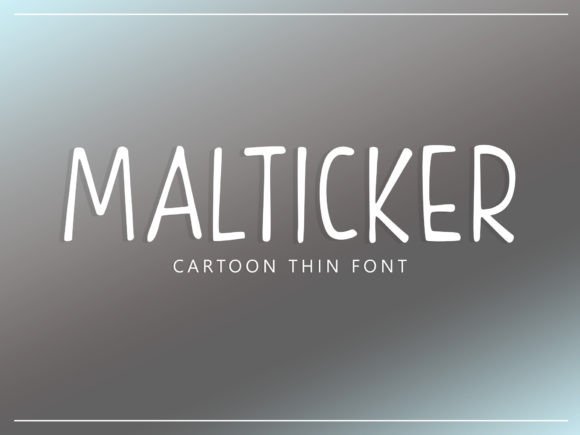 Malticker: A Whimsical Typeface for Playful Branding