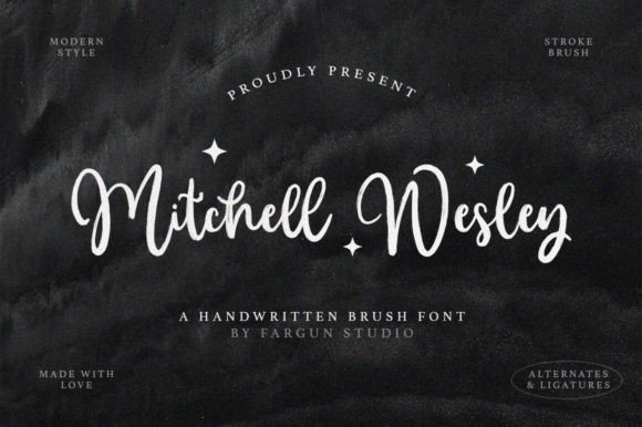 Mitchell Wesley: A Handwritten Font for Branding