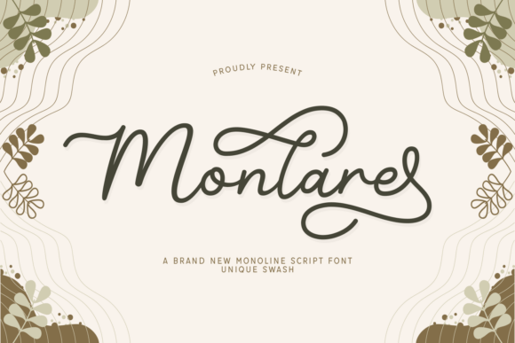 Monlare: A Refined Script Typeface for Editorial Design