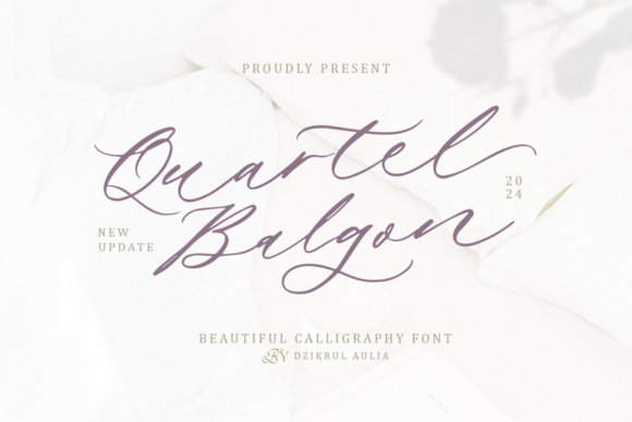 Quartel Balgon: A Handwritten Typeface for Elegant Branding