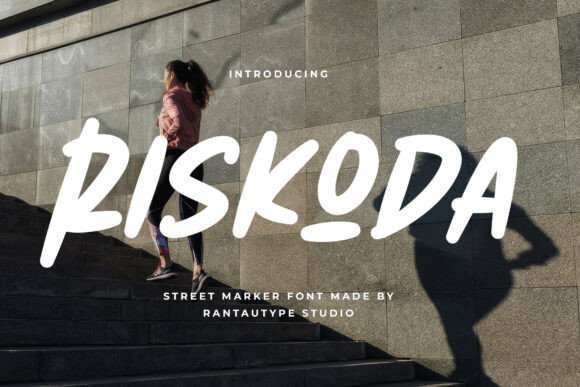 Riskoda: A Bold Typeface for Modern Brand Identity