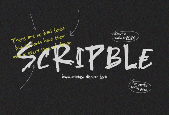 Scripble: A Handwritten Typeface for Authentic Editorial Design