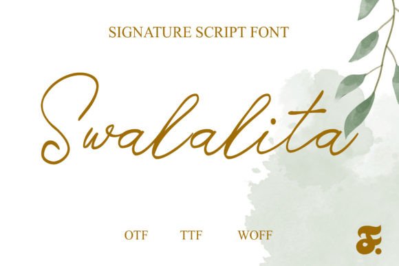 Swalalita: A Premium Script Typeface for Web Design